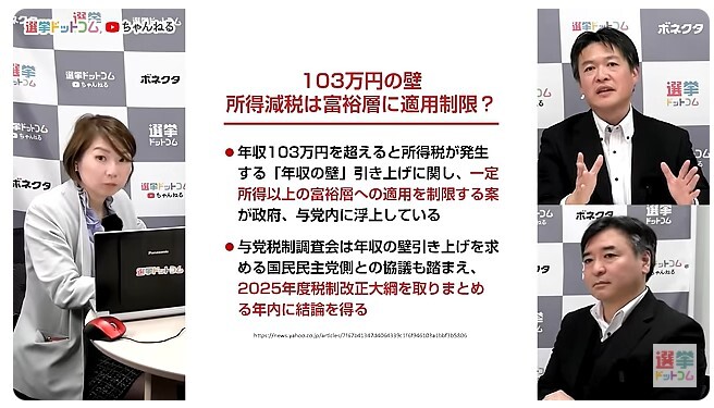 103万の壁問題の攻防