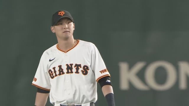 巨人の吉川尚輝選手(画像:日テレジータス)