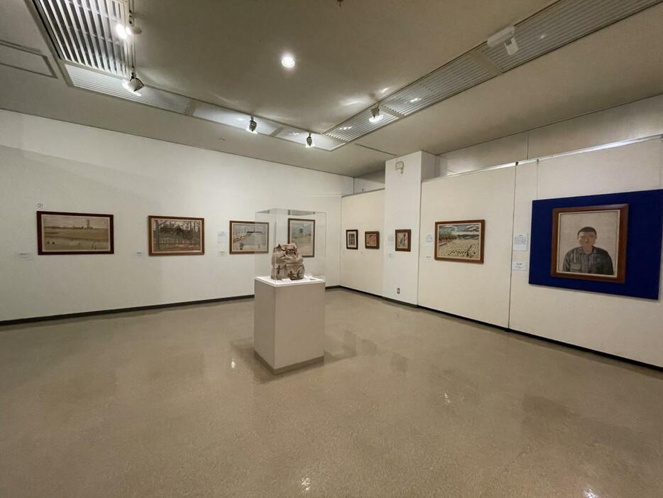 福岡県立美術館で開催されている展覧会「生誕100年 山下清展－百年目の大回想」の会場の様子 （C）Kiyoshi Yamashita／STEP east 2024