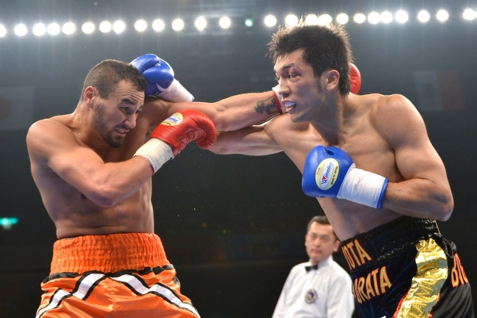 ［写真］プロ2勝目を挙げた村田諒太 Photo by 山口裕朗