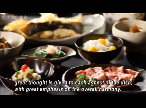 [写真]和食文化をPRする動画