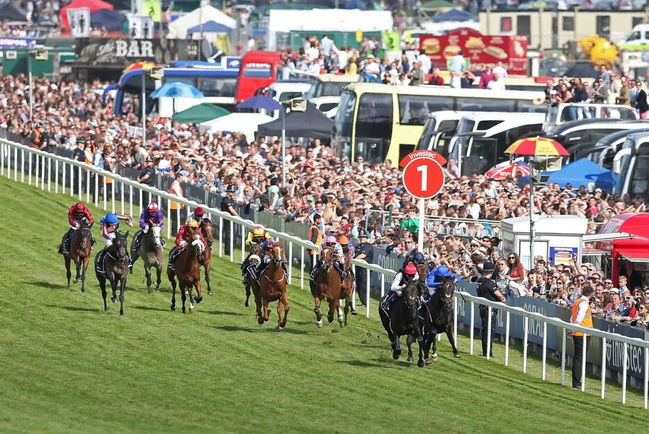 デビューから4戦全勝で英ダービー（芝2410メートル）を制覇＝2015年6月6日（写真：ロイター/アフロ）