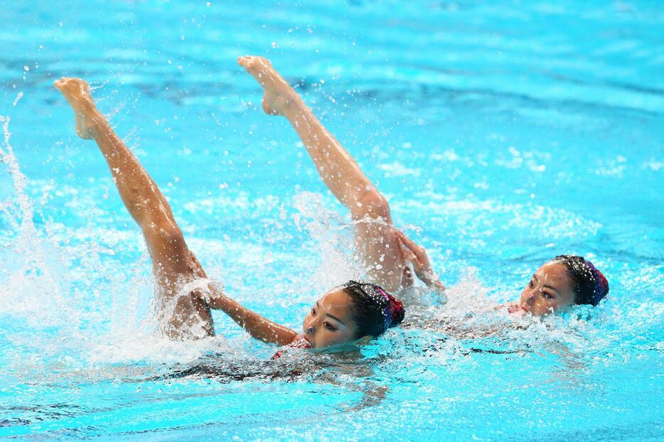 予選の演技＝2015年7月28日（写真：長田洋平/アフロスポーツ）