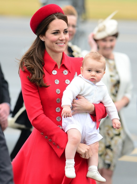 英王子夫妻がニュージーランドを訪問。ジョージ王子も同行＝2014年4月7日（写真：Splash/アフロ）