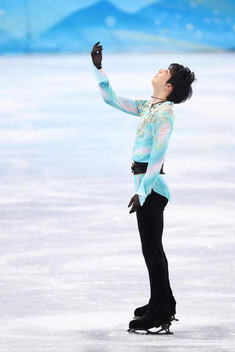 羽生結弦は4回転アクセルで転倒したもの世界初の認定を受けた(写真：長田洋平/アフロスポーツ)