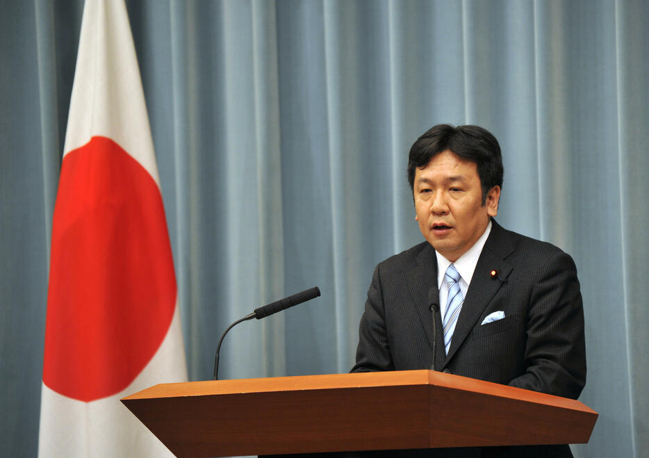 官房長官時代の枝野幸男氏（写真：Natsuki Sakai/アフロ）