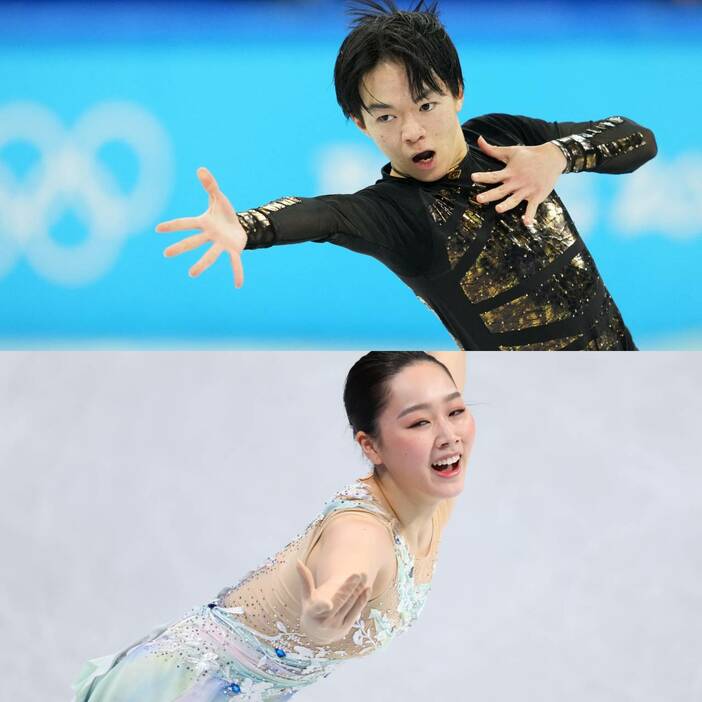 鍵山優真と樋口新葉の五輪初出場の2人がフィギュア団体戦で素晴らしい演技でチームに貢献(写真・ロイター/アフロ、長田洋平/アフロスポーツ）