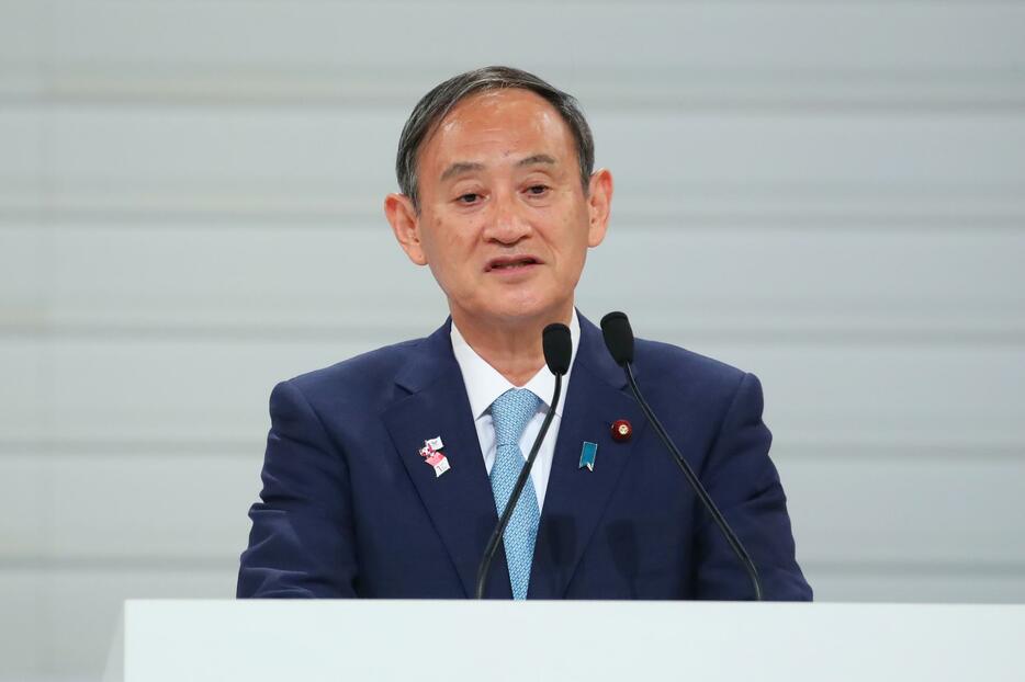 菅官房長官＝19年8月（写真：YUTAKA/アフロスポーツ）