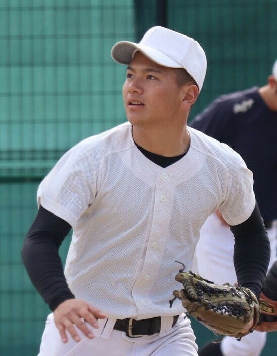 田代奏仁選手（２年）＝米原市で２０２３年２月１２日午前１１時１０分、飯塚りりん撮影