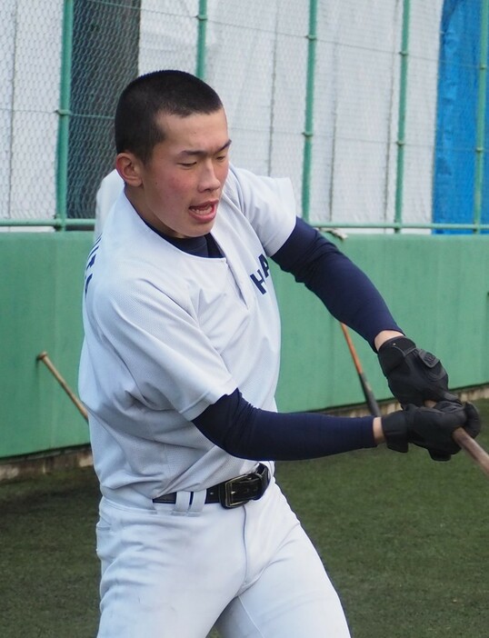 山下慶士選手（２年）＝京都市伏見区で、矢倉健次撮影