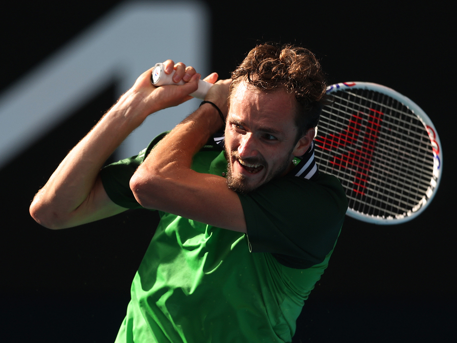 「オーストラリアン・オープン」（オーストラリア・メルボルン）で準決勝に進出したダニール・メドベージェフ（ロシア）（Getty Images）