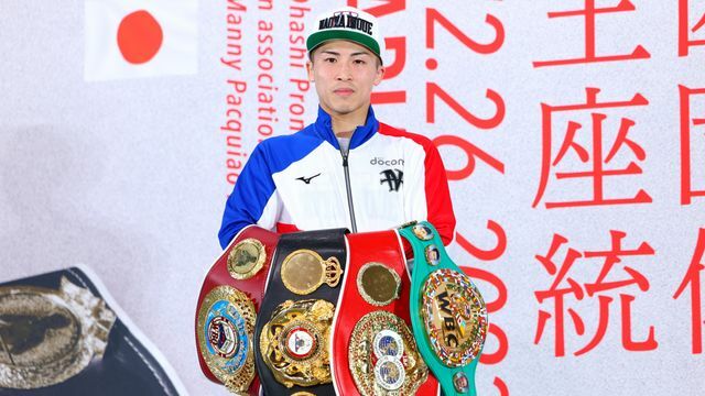 「シュガー・レイ・ロビンソン賞」を受賞した井上尚弥選手(写真:西村尚己/アフロスポーツ)