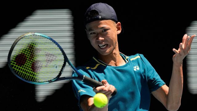 2024 全豪オープン ジュニア男子 決勝に登場した坂本怜選手（写真：AP/アフロ）