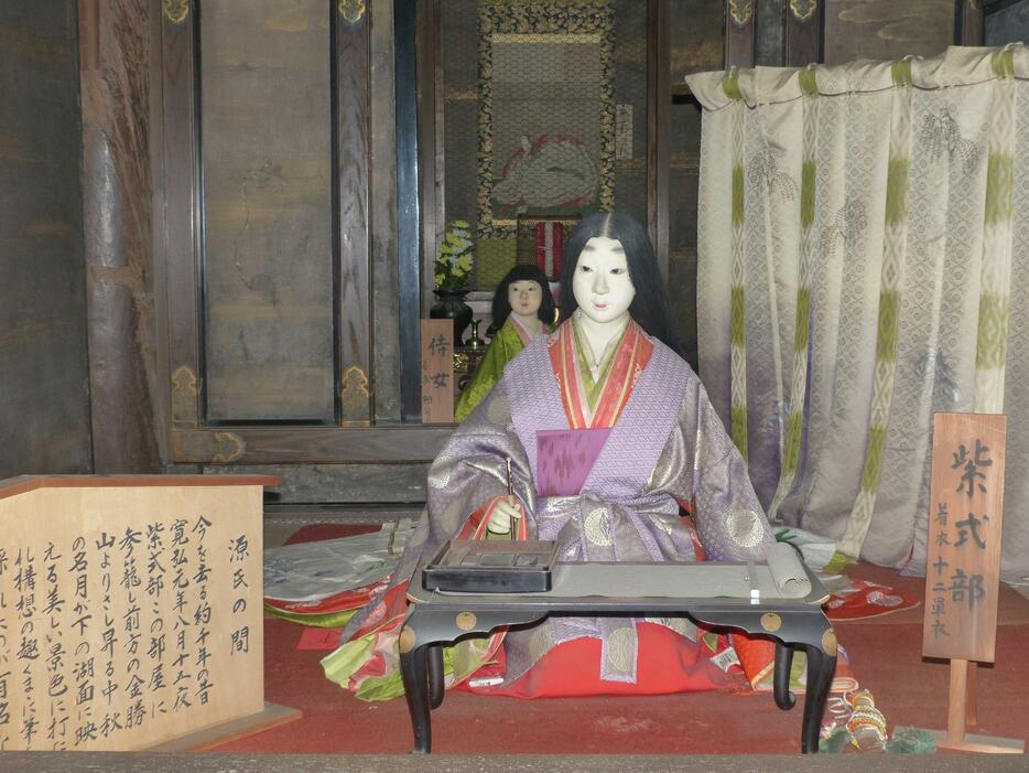 石山寺の「源氏の間」。鎌倉時代にはすでにそう呼ばれていたという