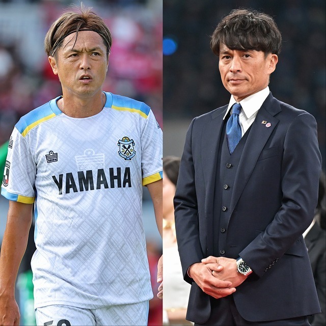 G大阪や日本代表で共闘した遠藤（左）と宮本氏（右）。写真：金子拓弥・梅月智史（サッカーダイジェスト写真部）