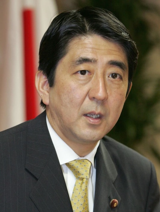 自民党幹事長時代の安倍晋三元首相