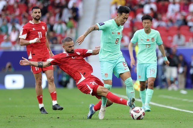 アジアカップでレバノンと中国が対戦。前半は０－０で終えた。（C）Getty Images