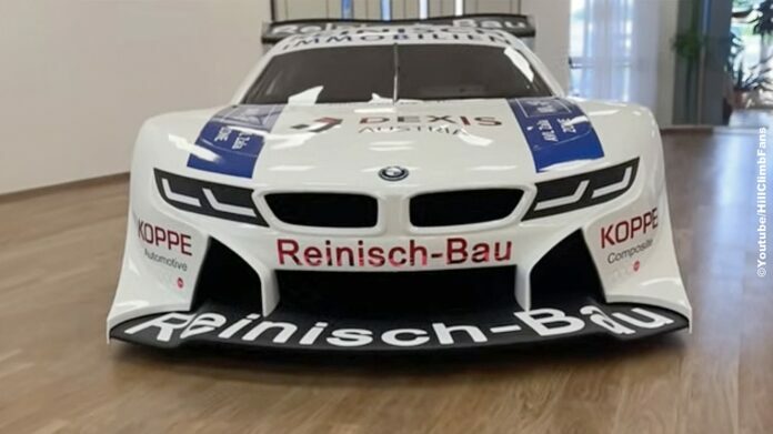 もはや原型をとどめていないチームエドリンガーによるヒルクライム用「BMW i8」