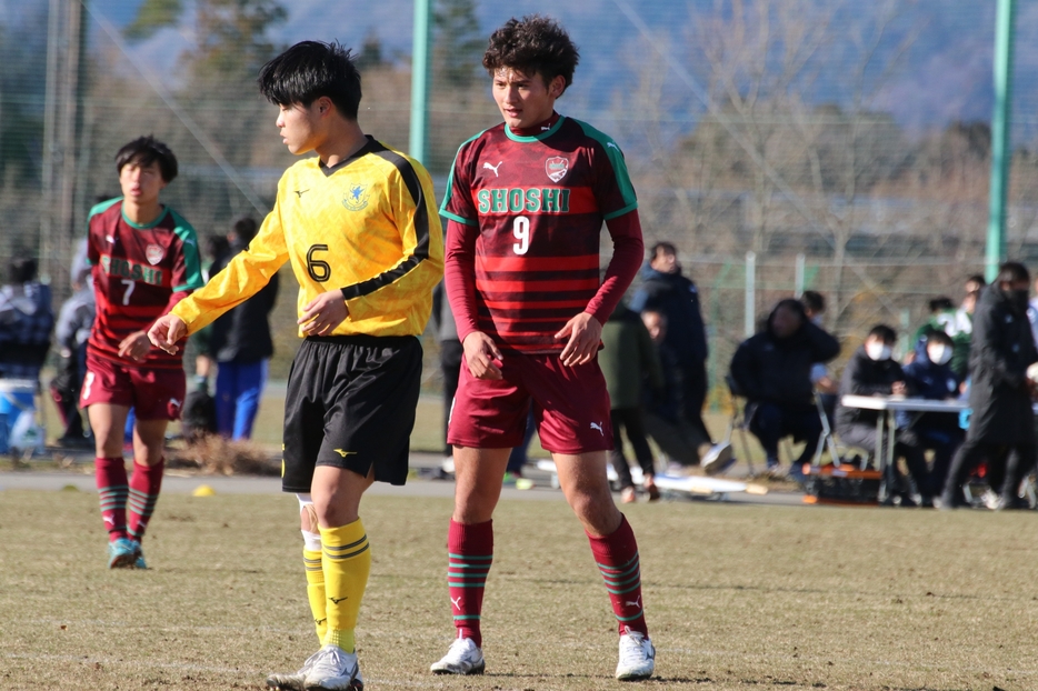 U-17日本高校選抜に選出された尚志FW矢崎レイス(2年)はPKを獲得し、1ゴール