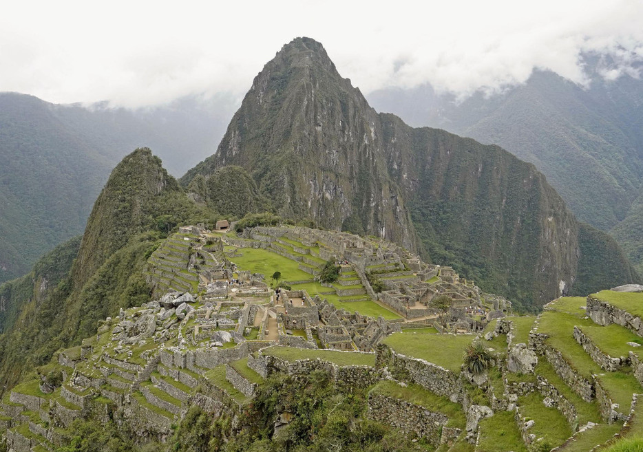 ペルーの世界遺産マチュピチュ遺跡＝2023年11月（共同）