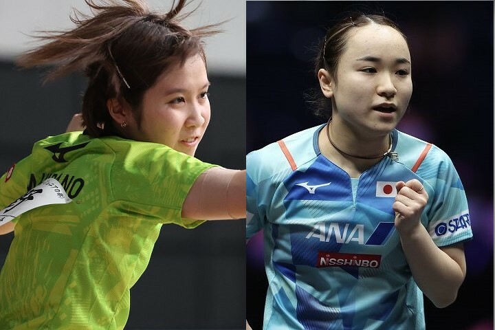 全日本卓球選手権で五輪代表選考レースにも決着。果たしてシングルスの2枠目を手にするのは平野（左）か伊藤か。(C) Getty Images