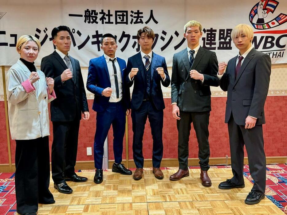 NJKFの2023年度年間表彰式が行われ、大田拓真（中央）がMVPに選ばれた