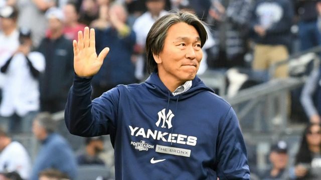 コメントを発表した松井秀喜さん（写真：USA TODAY Sports/ロイター/アフロ）