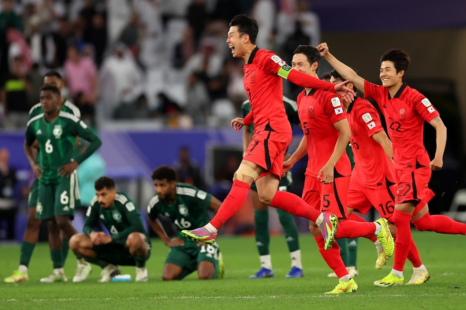 PKを戦を4－2で制した韓国がサウジアラビアを破り、8強入りを決めた（写真◎Getty Images）