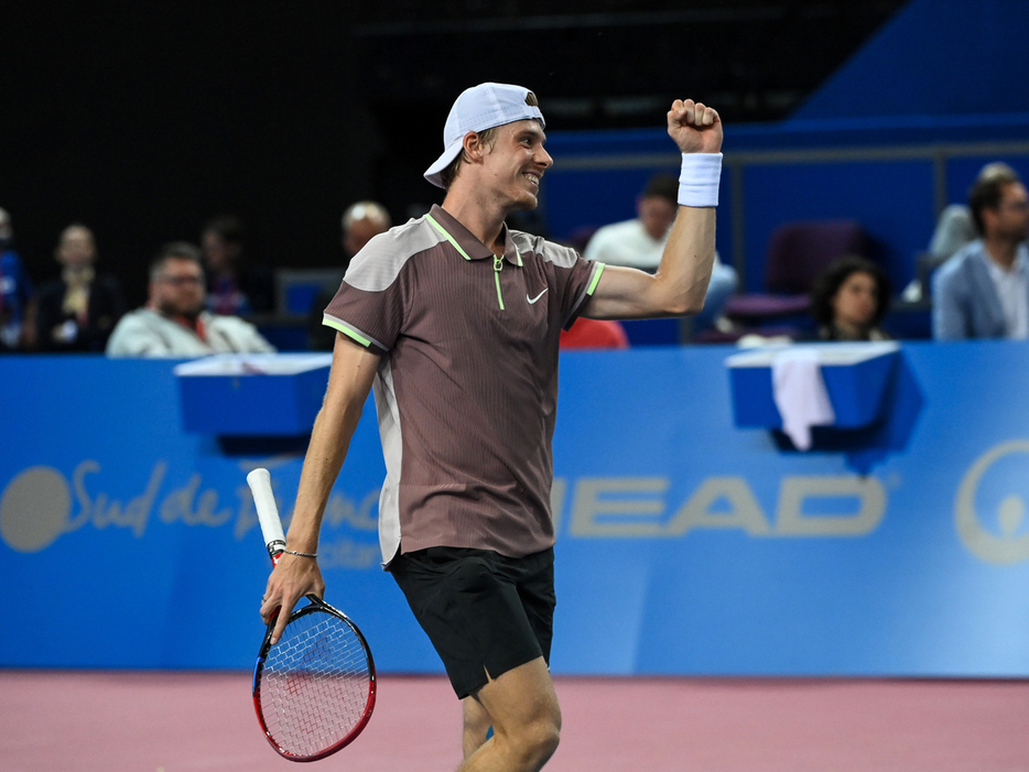 「南フランス・オープン」（フランス・モンペリエ）で2回戦に進出したデニス・シャポバロフ（カナダ）（Getty Images）