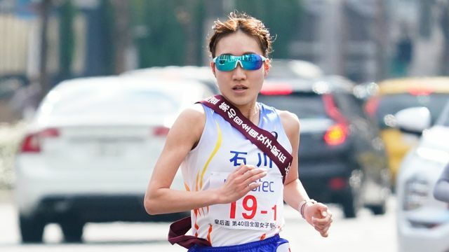 石川県代表1区で区間賞を獲得した五島莉乃選手(写真：SportsPressJP/アフロ)※写真は2022年大会