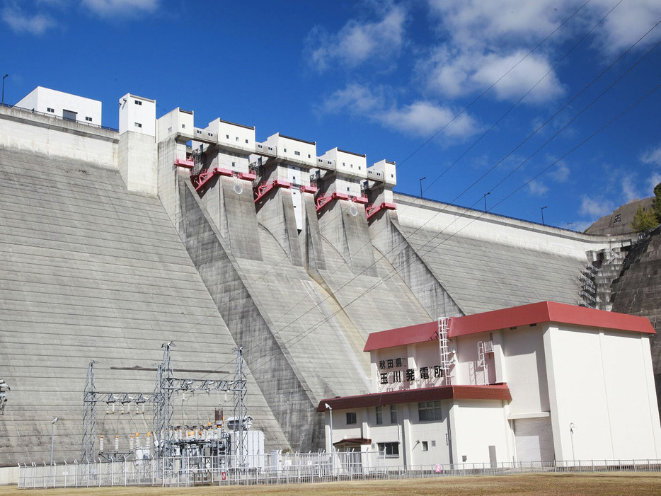 東北電力グループが料金プランに活用する秋田県営の玉川発電所＝秋田県仙北市