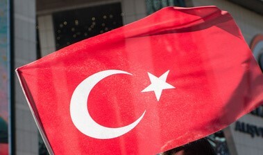 トルコ国旗（ゲッティ＝共同）