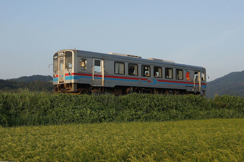 晩夏の日差しの中走るWT3301号（福田武史氏撮影）