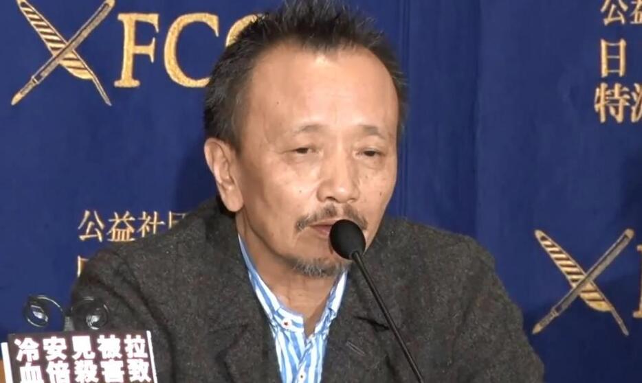 拉致被害者家族の蓮池透さんが会見