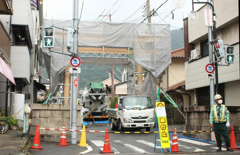 再建工事の様子