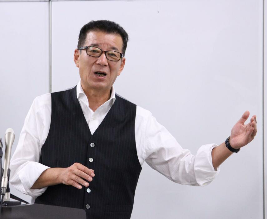 成長率について「改善幅でわれわれは東京、神奈川より改善幅が大きくなってる」と松井市長