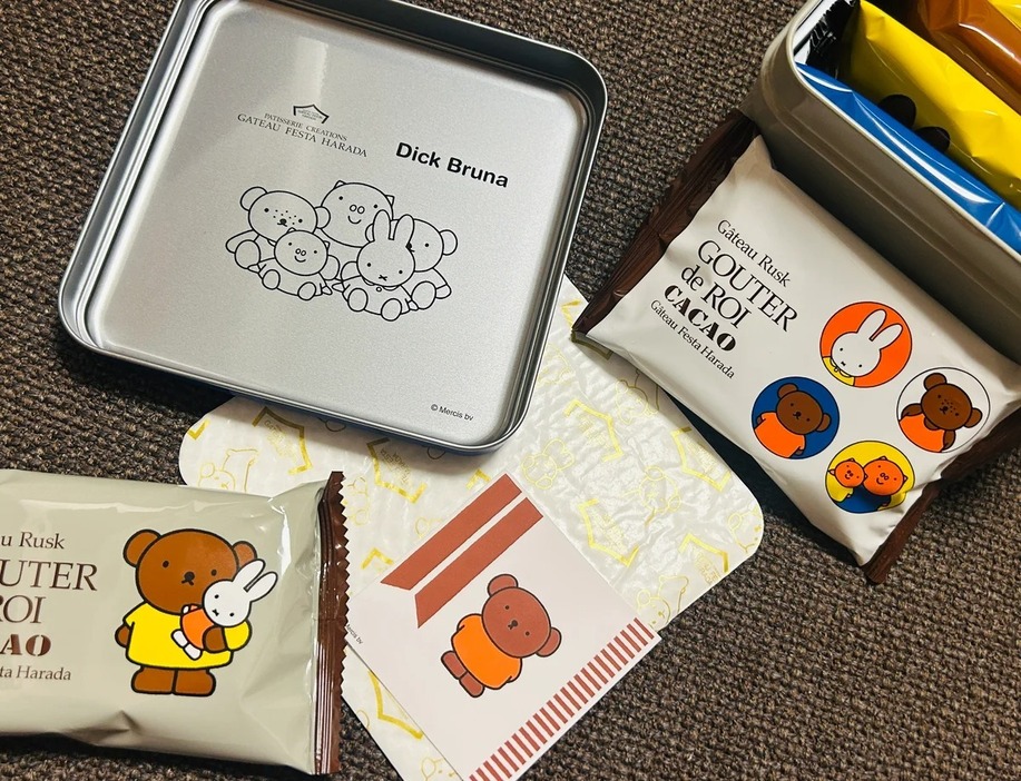 ガトーフェスタハラダ ミッフィー化粧缶中×1 化粧缶ミニ×3 計4点 グーテ・デ・ロワ Dick Bruna ミッフィー/化粧缶ミニ: ｜ガトー