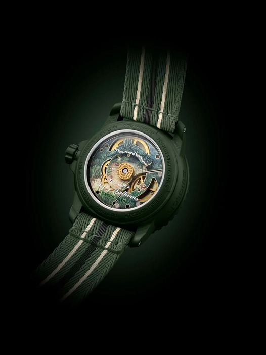 訳アリ特価：最新作ブランパン×スウォッチ 自動巻 GREEN ABYSS ブランパン X スウォッチ ”BIOCERAMIC SCUBA FIFTY FATHOMS
