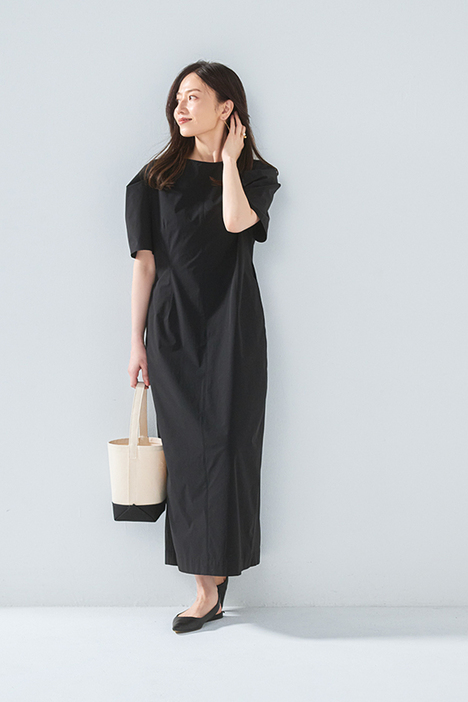 【オシャレ☆mother】黒　ワンピース　サイズM-L MOUSSY | DOBBY DOT キャミドレス (ワンピース(ロング） ) |SHEL