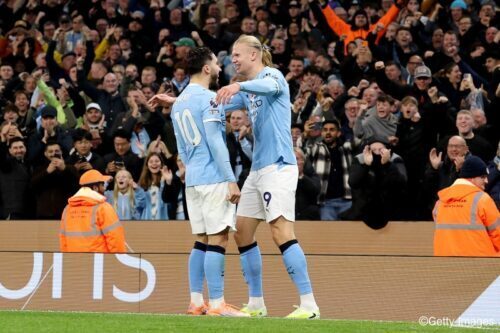 ハーランドとシェルキが躍動したマンCがボーンマスに勝利！ [写真]=Getty Images