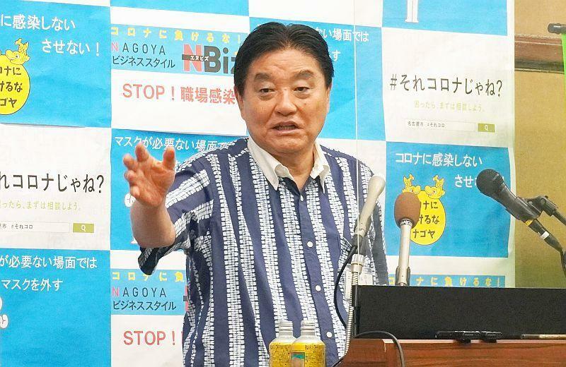 ［写真］名古屋市の河村たかし市長＝12日午前、名古屋市役所で