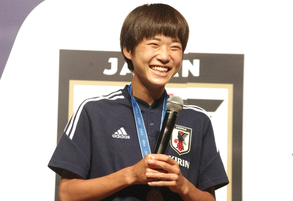 準優勝したU-20女子W杯で大会MVPに輝いた浜野まいか