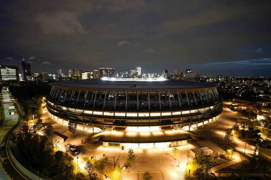 東京の新国立競技場（写真：ロイター/アフロ）