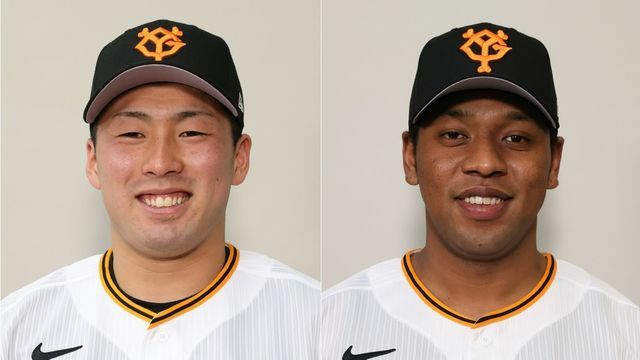 浅野翔吾選手(左)とオコエ瑠偉選手(右)