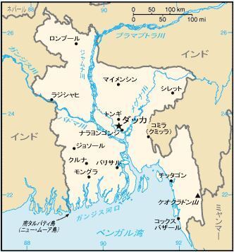 [画像]バングラデシュの地図