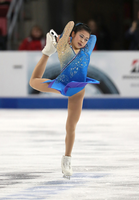 復帰2戦目でGP優勝を飾った宮原知子が五輪代表レースでリード（写真：USA TODAY Sports/ロイター/アフロ）