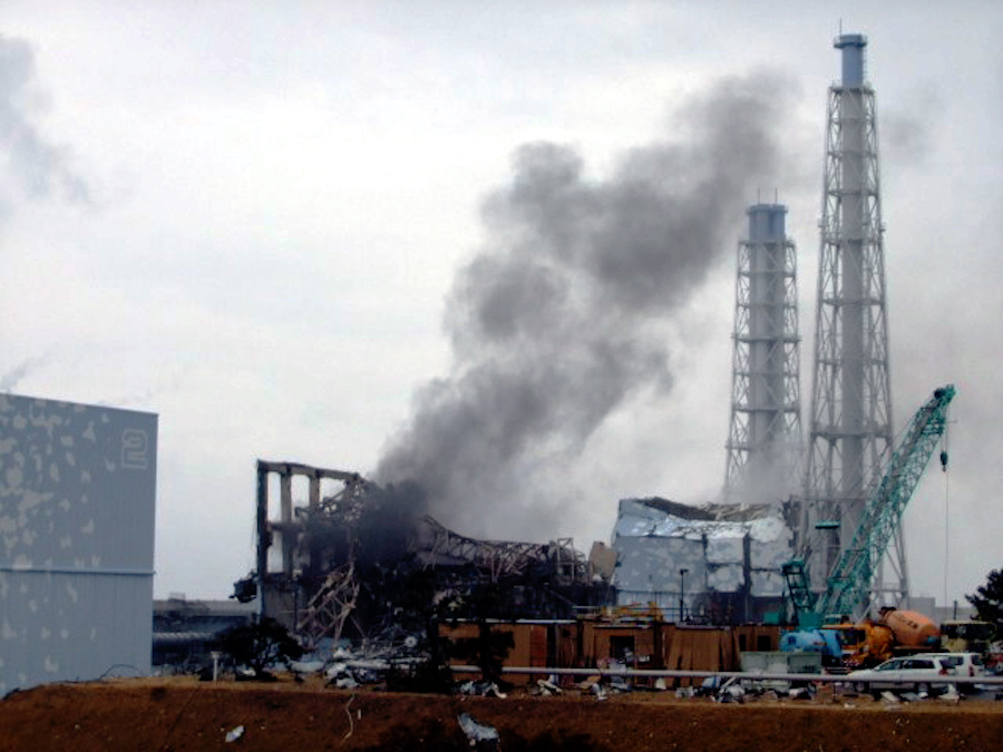 東京電力が公開した爆発後の3号機の写真（TEPCO/アフロ）