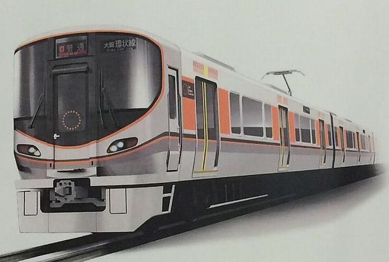 [図]大阪環状線の次期車両「323系」イメージ図（JR西日本提供）