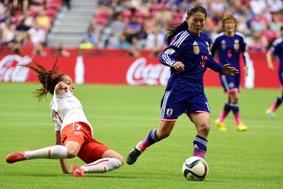 MF澤穂希が6度目のW杯出場を果たす＝2015年6月8日（写真：USA TODAY Sports/アフロ）