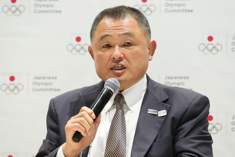 海外記者に世界柔道での日本のメダル獲得期待数を聞かれ山下会長はコメントしなかった（資料写真：長田洋平/アフロスポーツ）